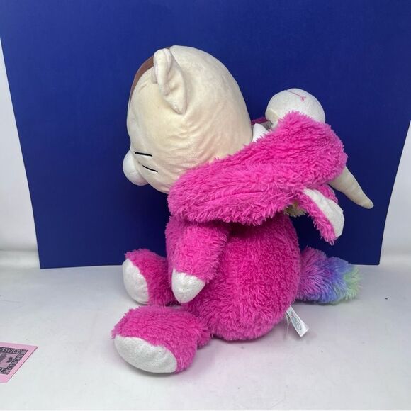 Spark Create Imagine Cat wearing Pink Unicorn Costume 18” Plush - Picture 3 of 9